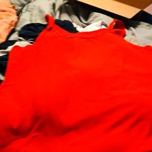 Red tank top